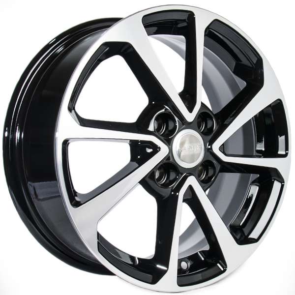 ДЛ 4*100 15*6 D54.1 ET46 К&К Hyundai Solaris КС861 Алмаз черный конус