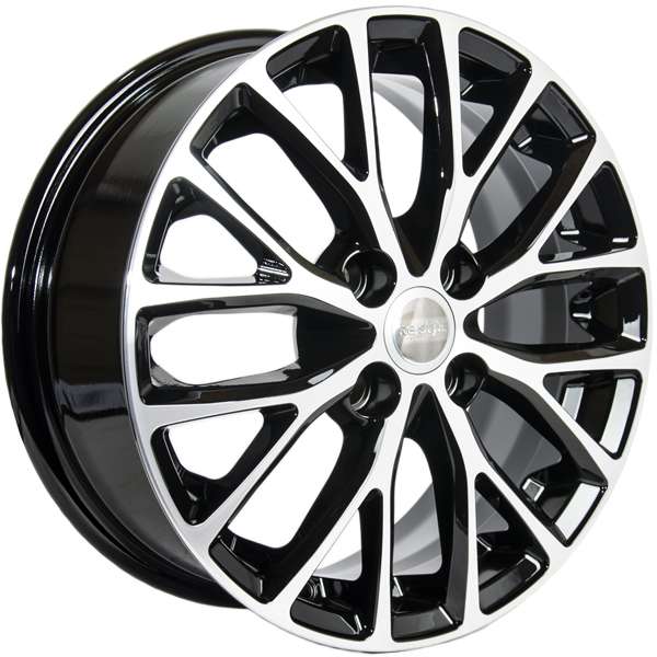 ДЛ 4*100 15*6 D54.1 ET46 К&К Kia Rio КС782 Алмаз черный конус